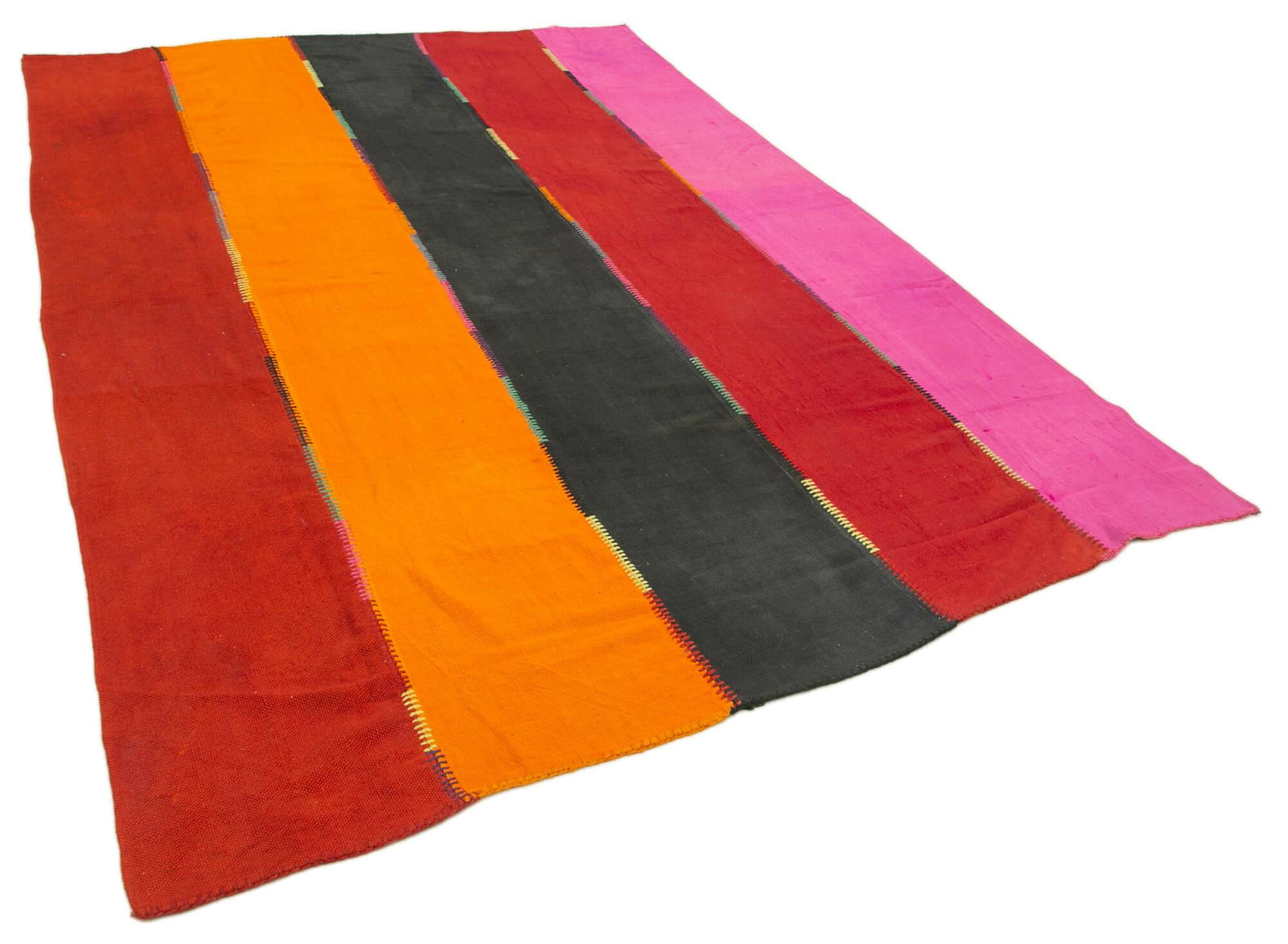 Turkish Handmade Vintage Anatolian Kilim 204 cm x 300 cm