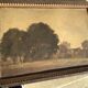 Old painting landscape village