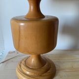 Vintage lamp in light wood
