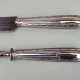 Silver carving knife and fork