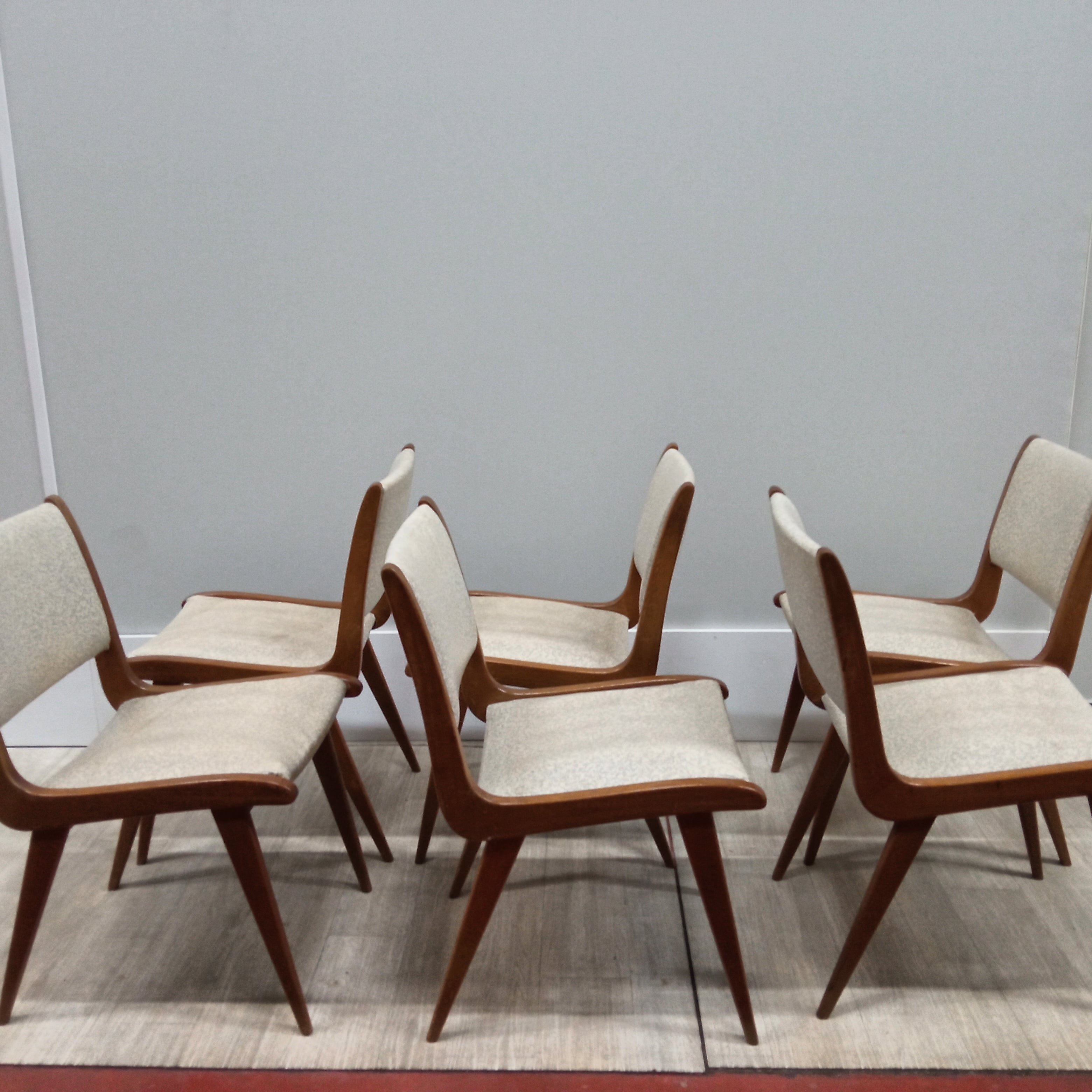 6 compass foot chairs