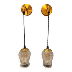 Paire d'appliques murales