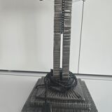 French Art Deco geometric table lamp