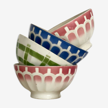 4 old bowls