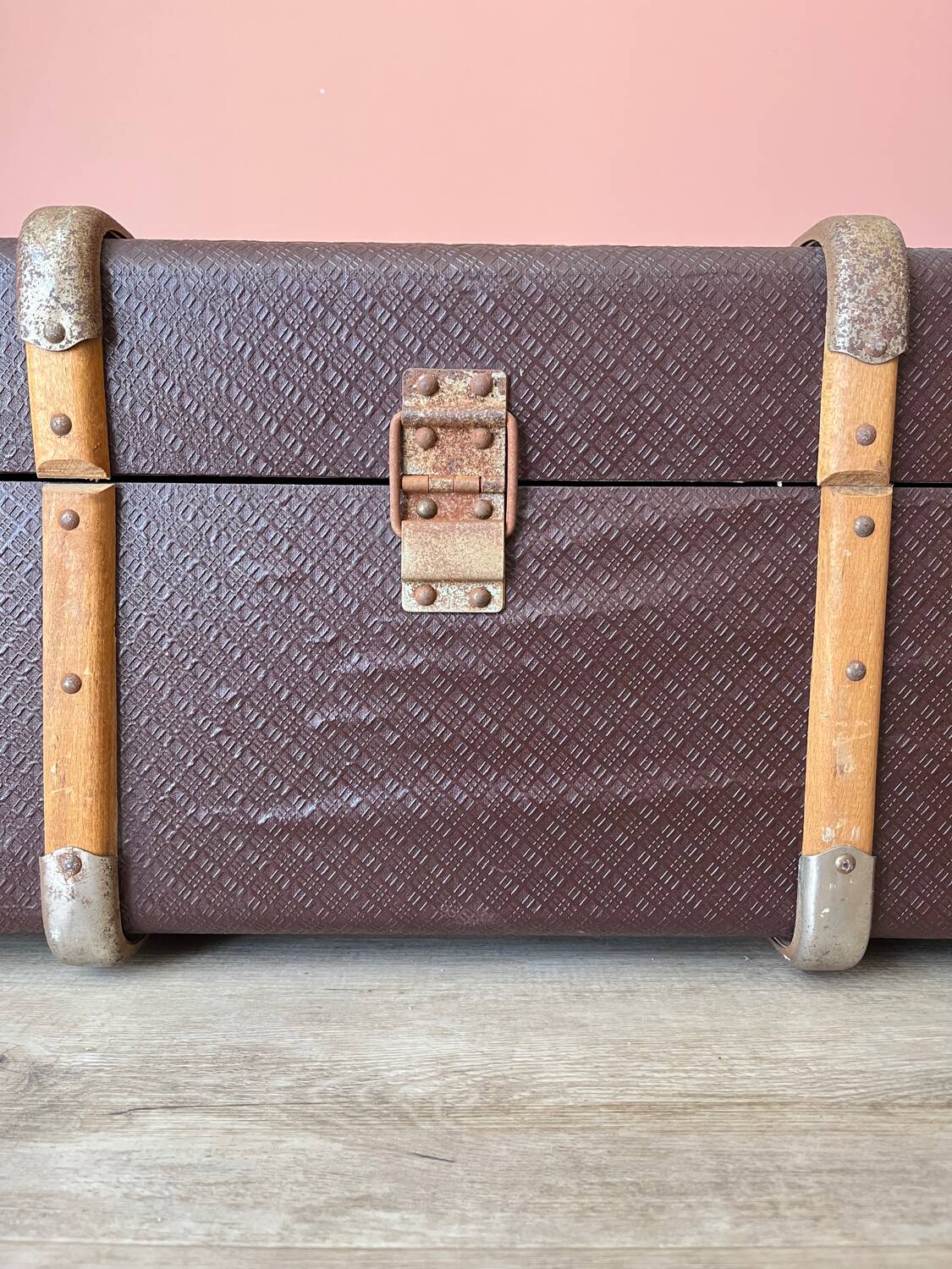 Old travel trunk