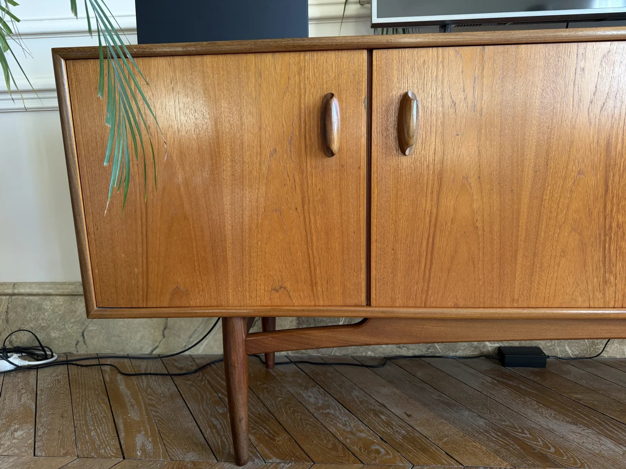 Vintage Scandinavian teak sideboard by G Plan, 1960.