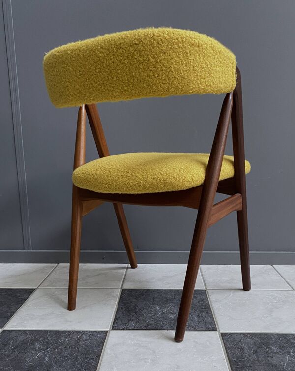 Chaise Thomas Harlev modèle 205 pour Farstrup en Boucle jaune