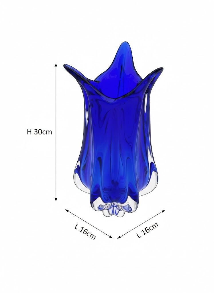Sculptural Vase "Tulip" - Josef Hospodka for Chřibská - Bohemia 1960