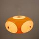 Massive Belgium Bug Eye Space Age UFO Lamp, Yellow Mid-Century Modern Light