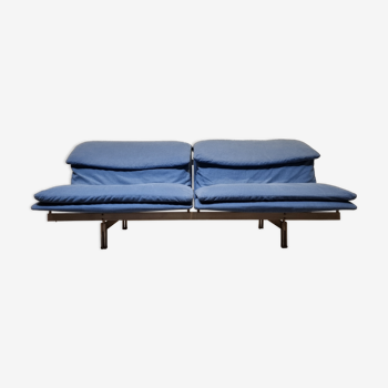 Blue Wave Sofa by Giovanni Offredi for Saporiti Italia