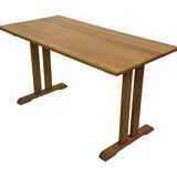 Vintage shaker dining table in oak minimalist design 70's