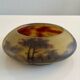 Circular glass bowl - hand-painted by Jean Simon Peynaud