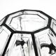 Beautiful 1970s Limburg glass ceiling lamp in octagon shape