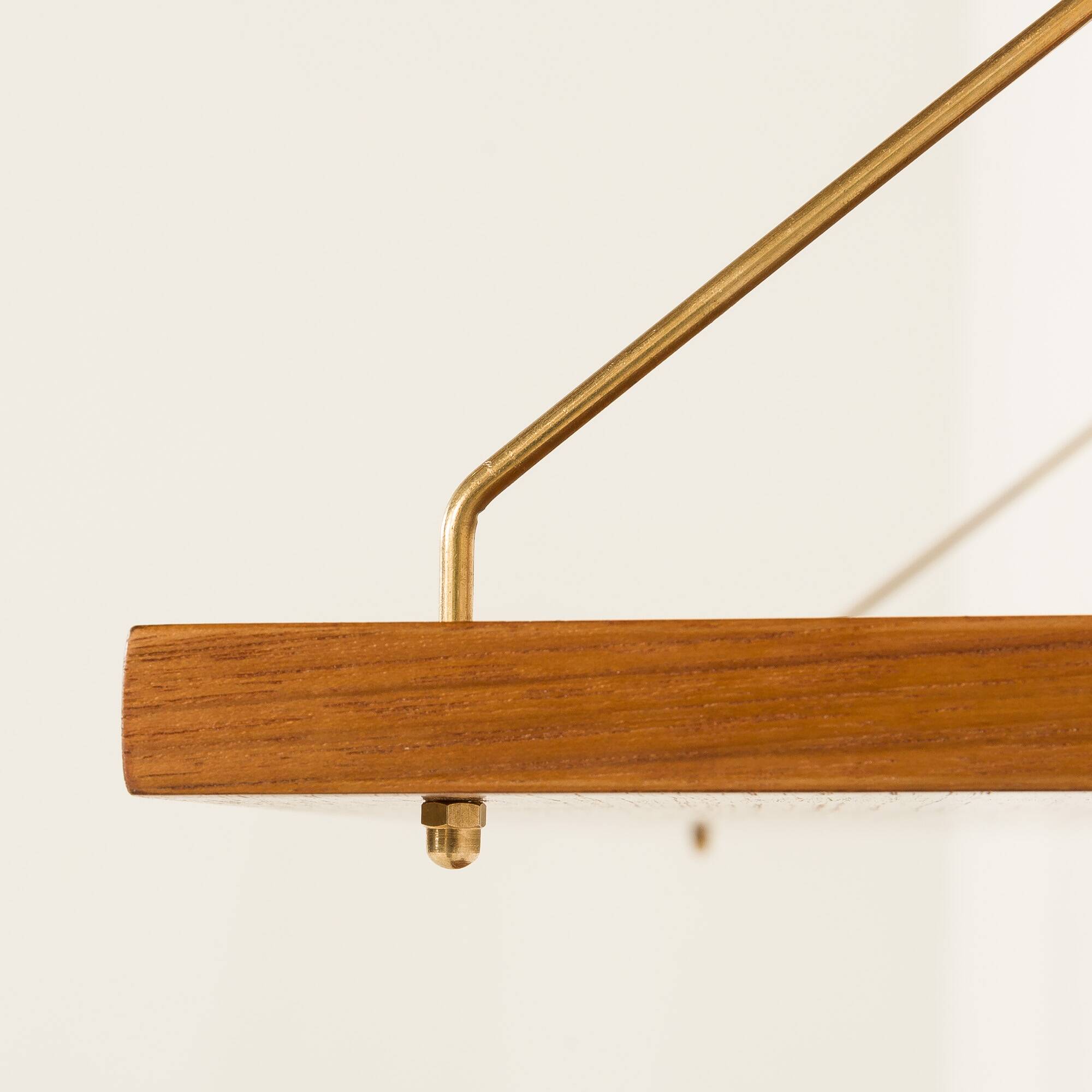 Danish mid century teak floating shelves set of 3, 1960s