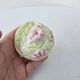 Vintage Ceramic Teapot Tisane Barbotine Apple Apple Tree