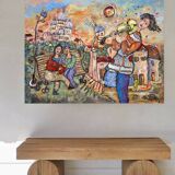 Painting The Lovers of Montmartre - Yvan Philmer