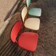 Lot de trois chaises vintages années 1950