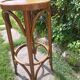 curved wooden bar stool