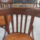 6 bistro chairs, pattern on the seat
