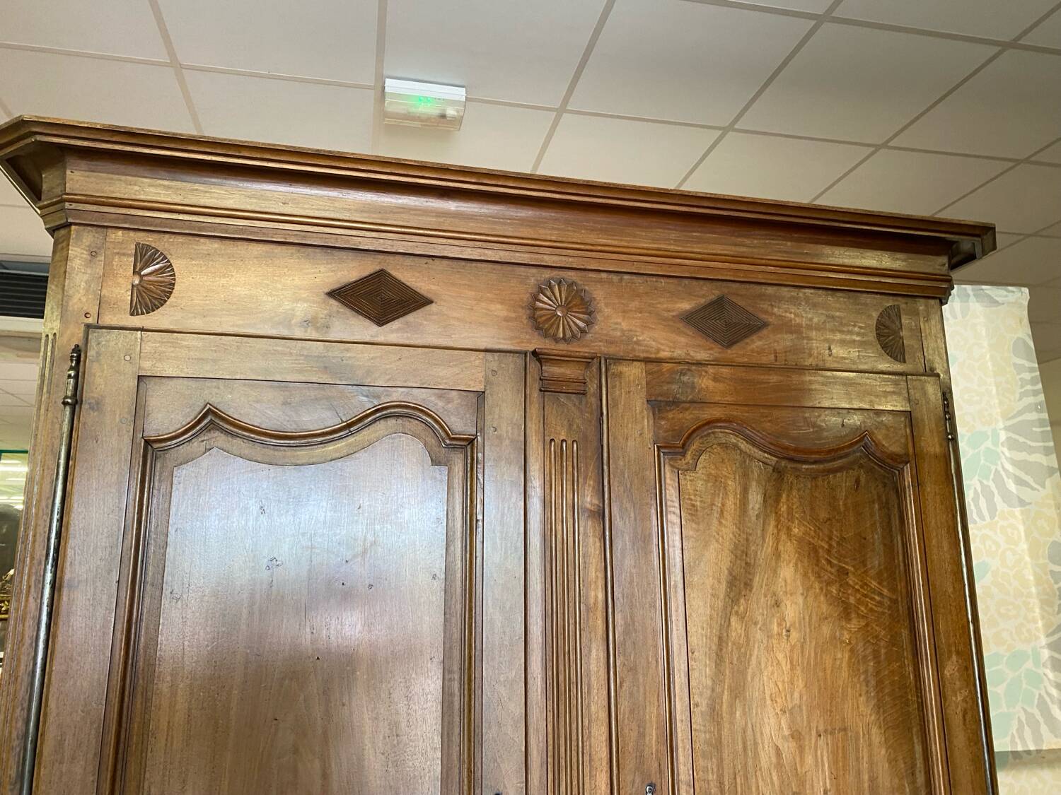 19th walnut wardrobe