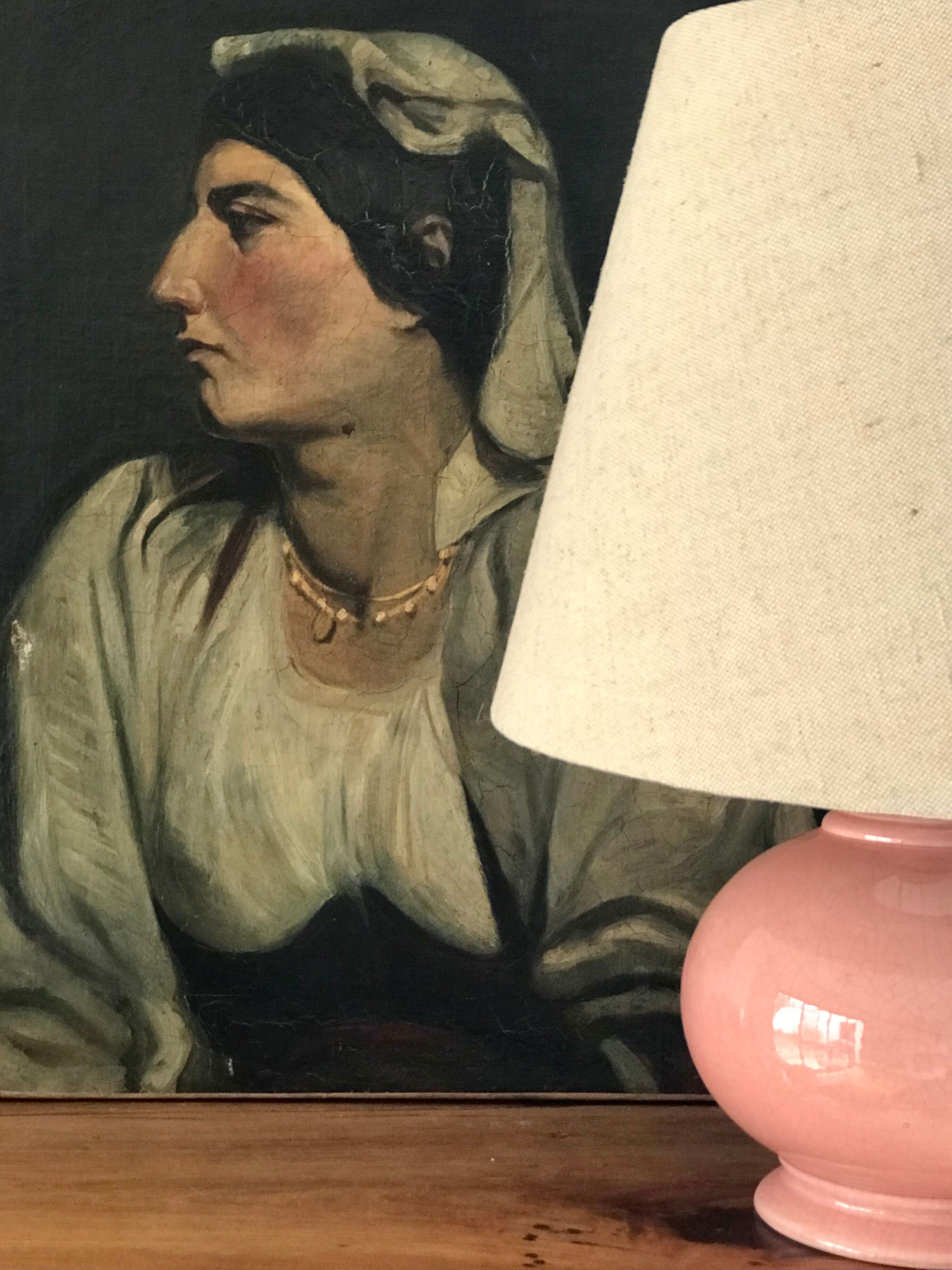Cracked ceramic lamp