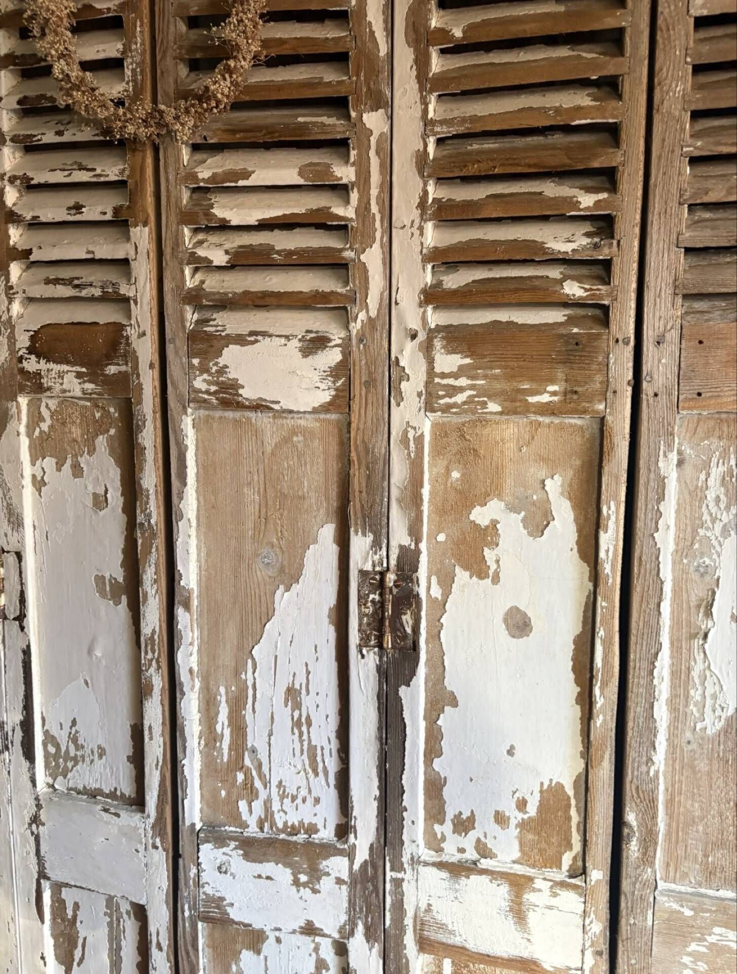 Set of old wooden shutters