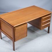Mid-century teak freestanding desk from GV Møbler, 1960s