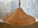Suspension in reed pencil with extendable brass stem, Italy, mid-century modernism.
