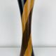 Vase diabolo bois vintage