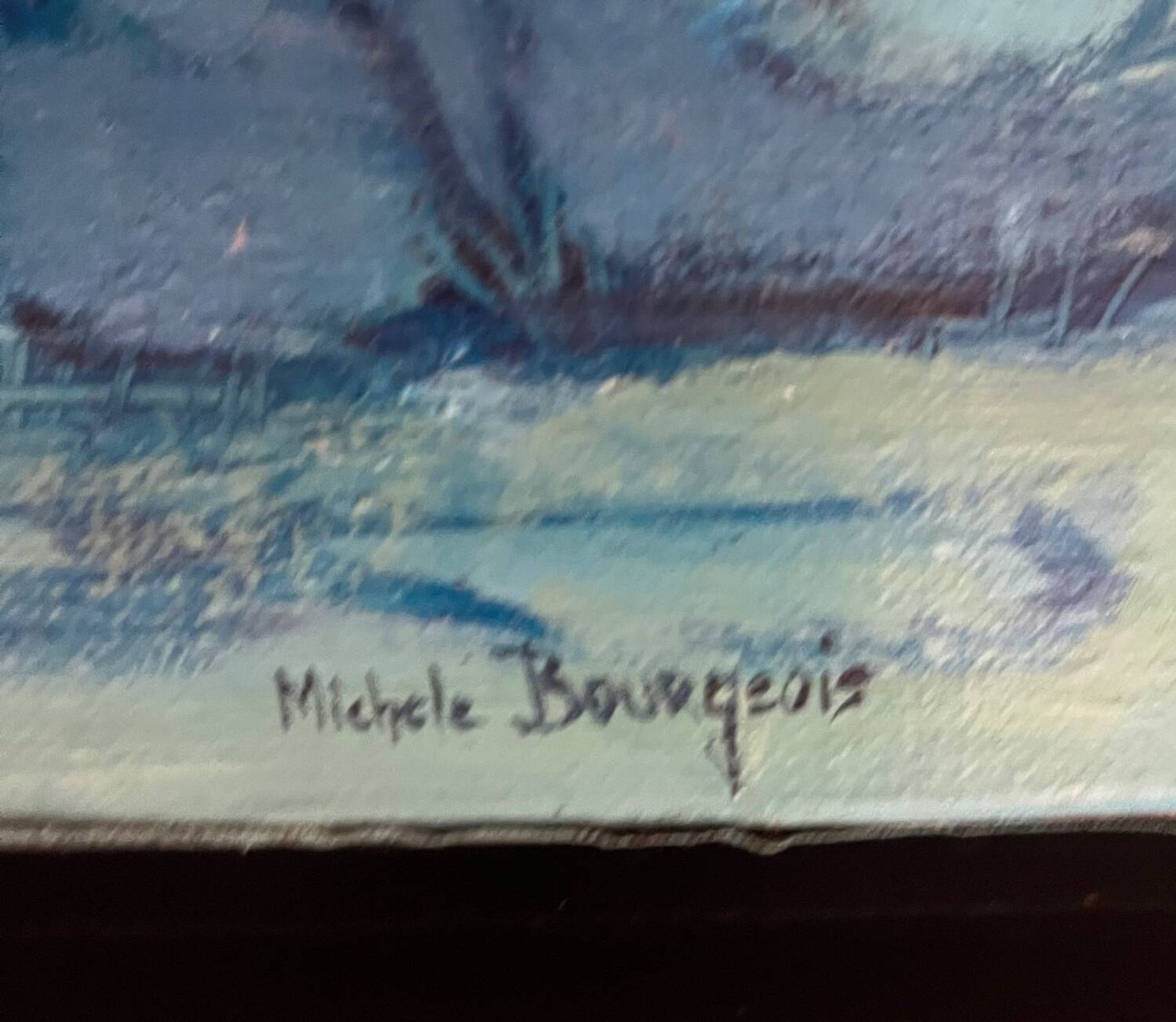 Tableau : huile sur toile contemporaine