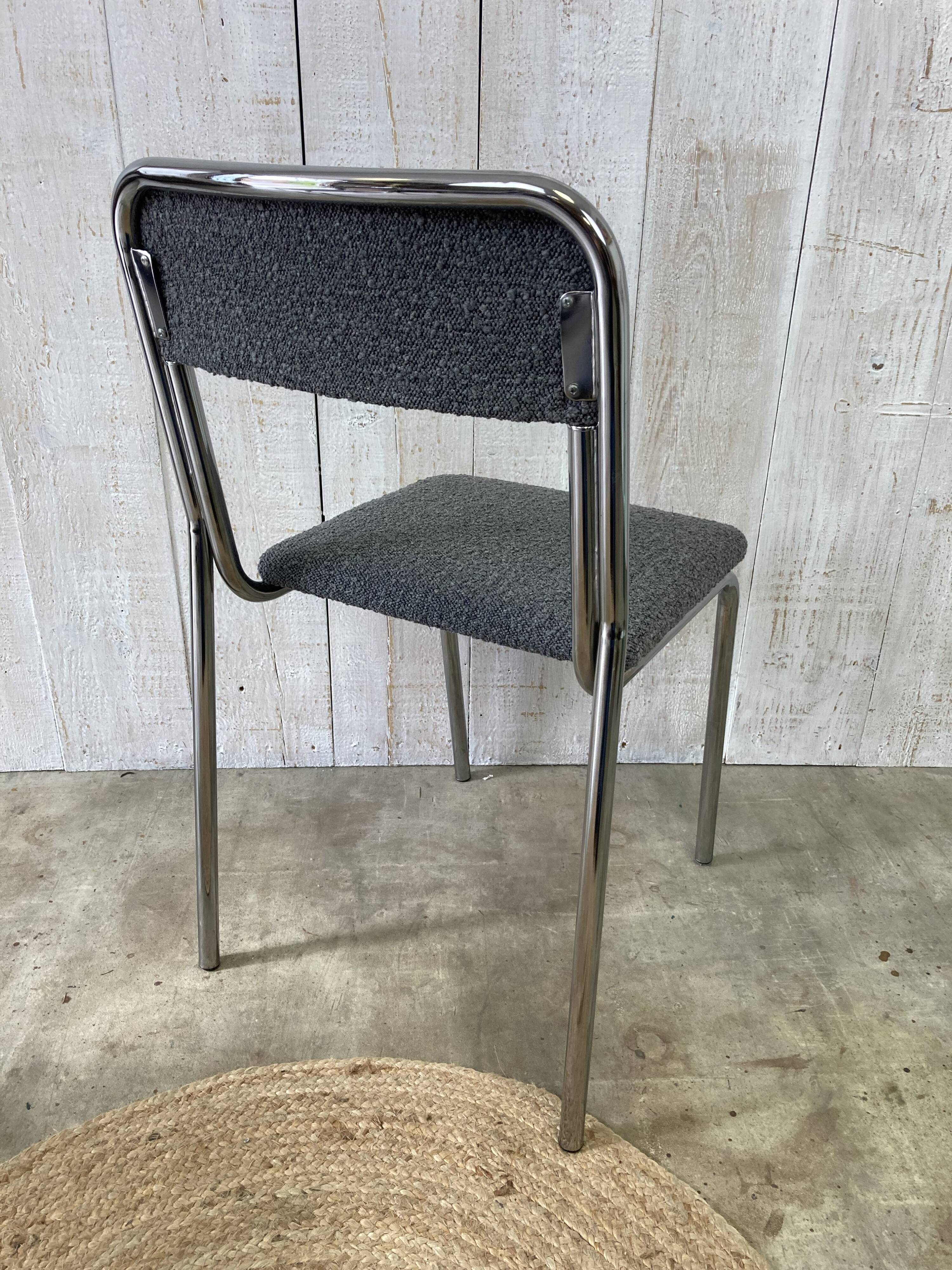 Pair of vintage chrome chairs
