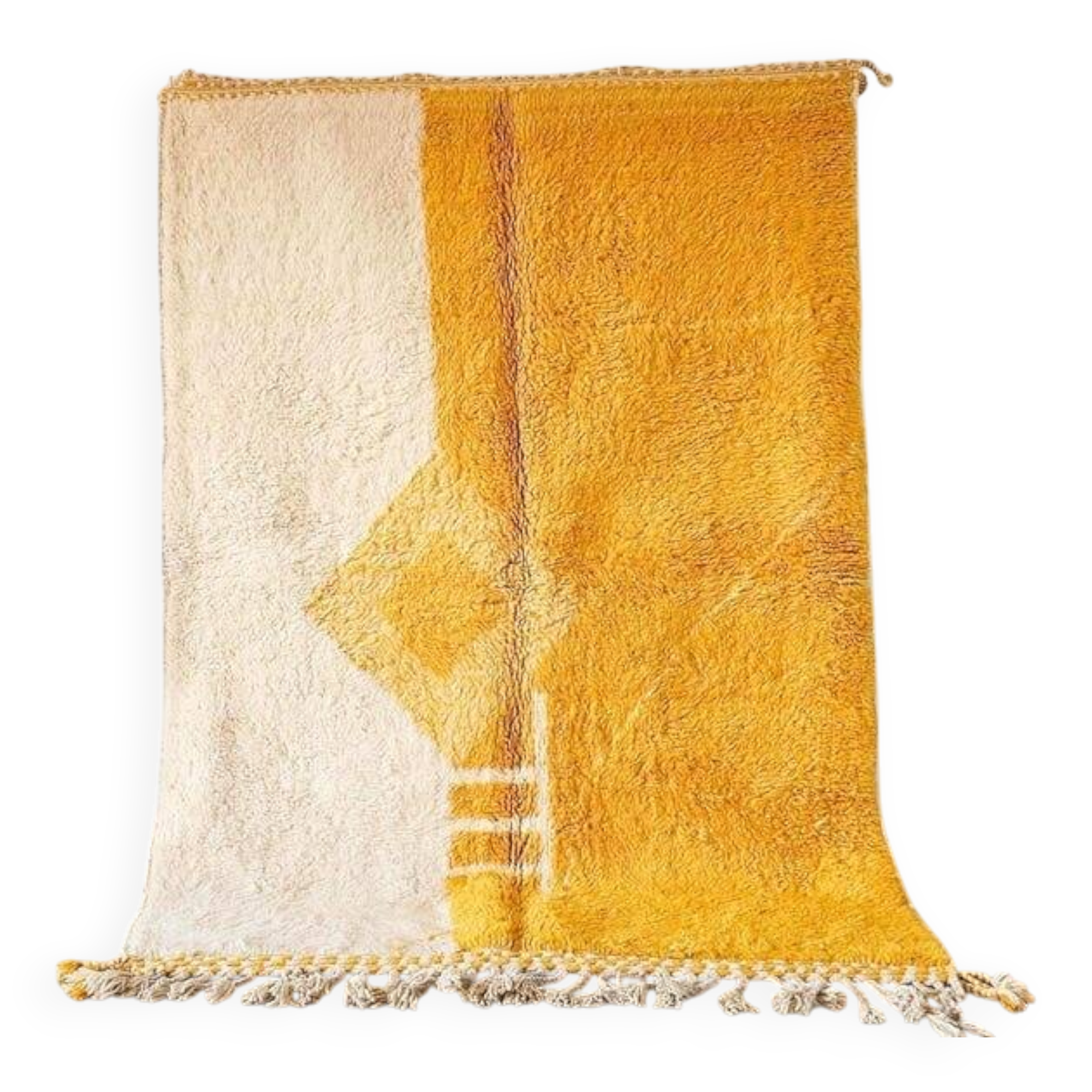 Handcrafted Berber rug in pure natural wool, size 160 x 240 cm