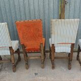 Wooden and upholstered chairs