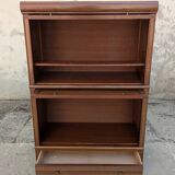 Oak office display case (1960s) H125cm