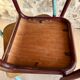 Set of 4 mismatched old school style chairs