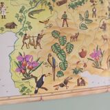 Vintage pictorial map of Venezuela 1960's