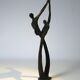 Sculpture bronzé "couple dansant" signé M.N