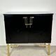 Guy Lefevre black lacquer storage unit 1970
