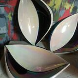 Four vintage Verceram ceramic dessert plates