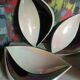 Four vintage Verceram ceramic dessert plates