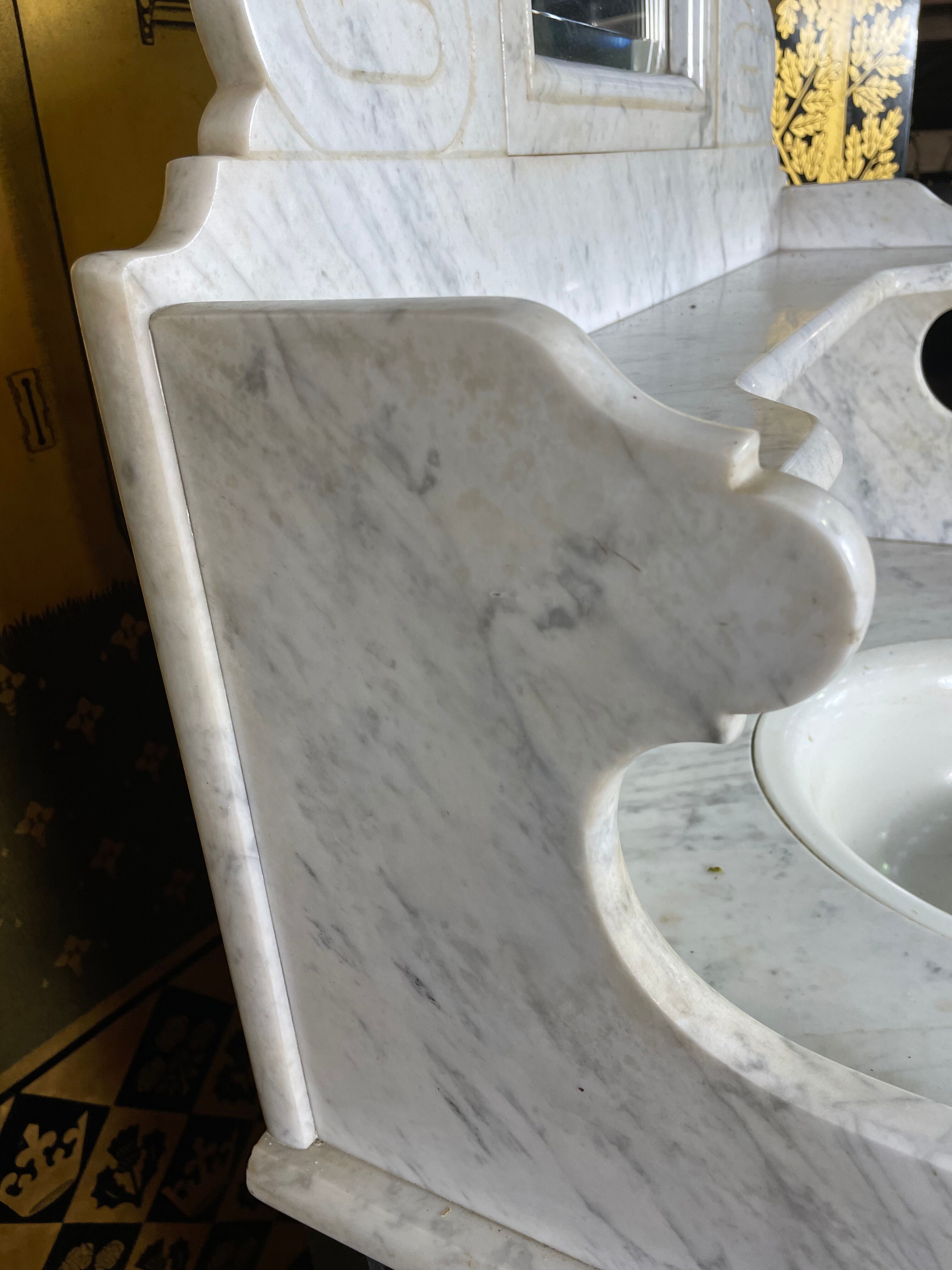 Meuble de toilette à vasque Napoléon III