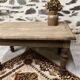 Petite table basse bois pieds tournés