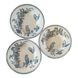 Assiettes creuses Longwy en terre de fer