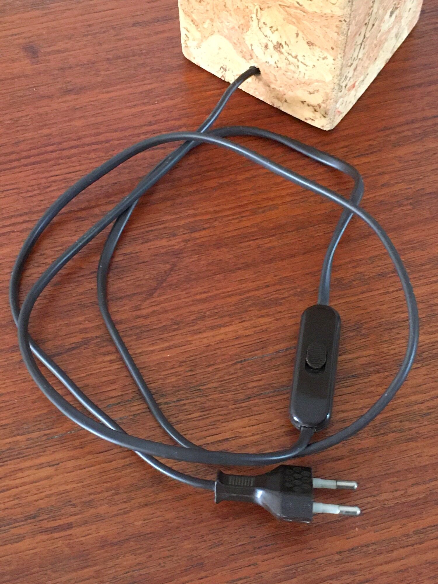 Vintage cork lamp 70s