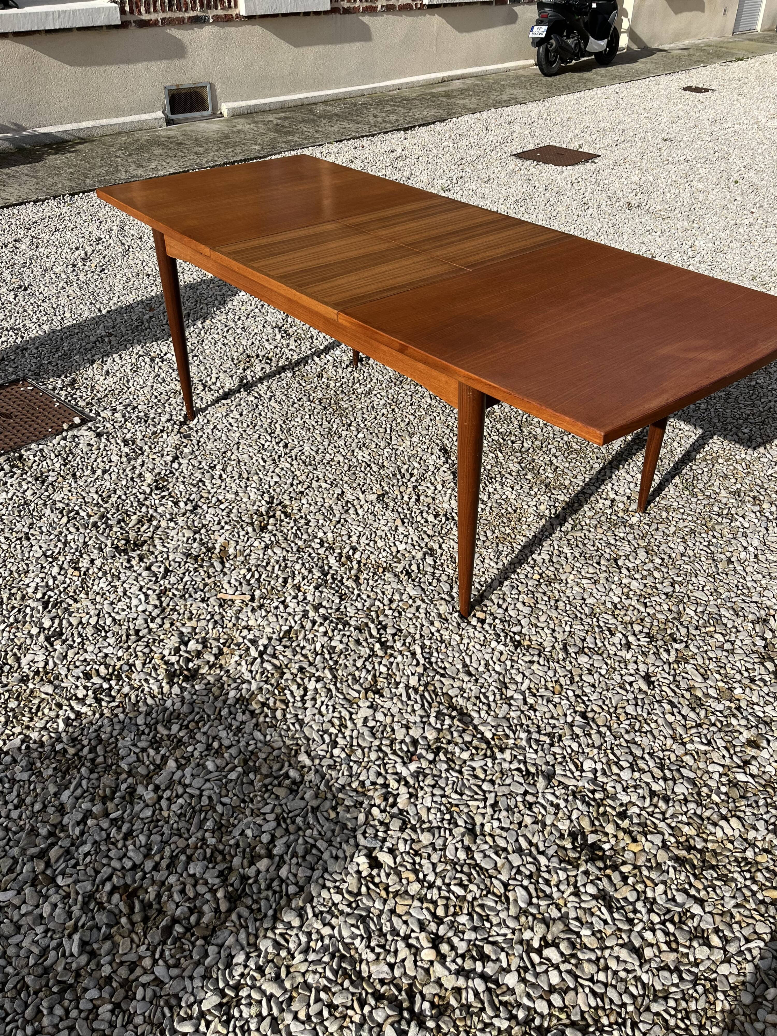 Scandinavian teak dining table