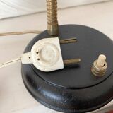 Vintage red and black articulated lamp