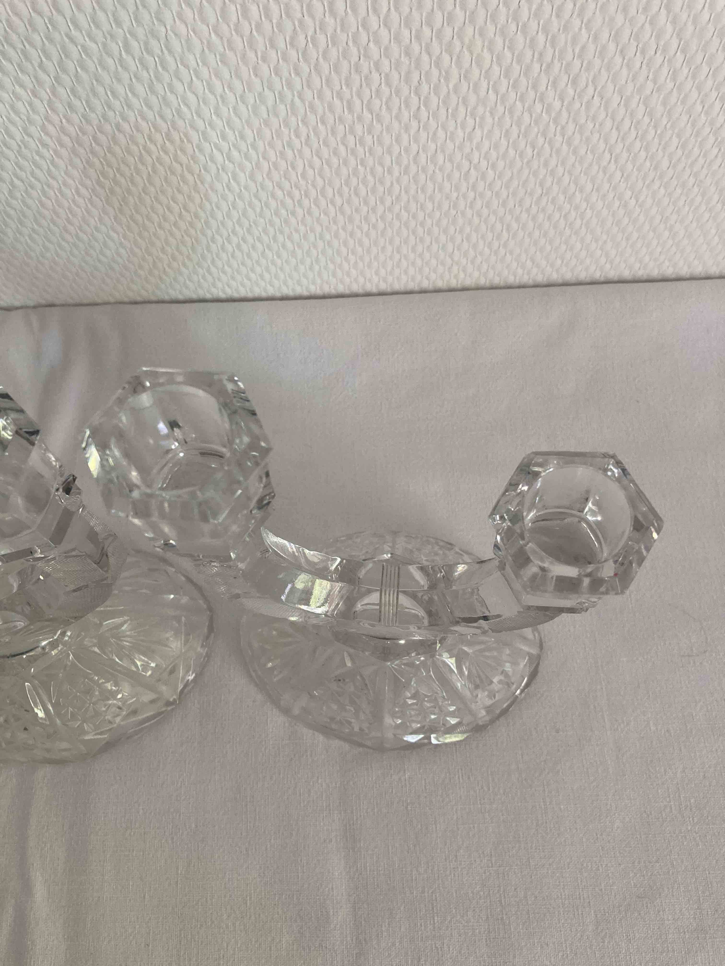 Cut crystal chandeliers