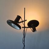 Dark brown 'Optima 4' floor lamp by Hans Due for Fog and Mørup, Denmark 1970's