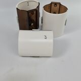 Three polish wall lamps by staczyk 80s