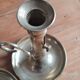 Pair of brass candle holders